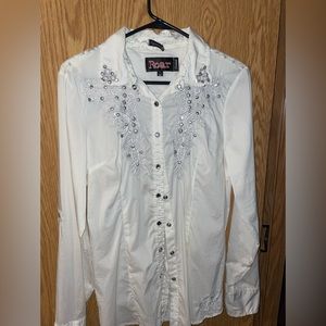 Roar Western Button down shirt